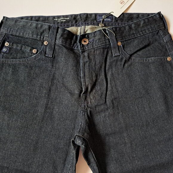 NEW AG Men's Matchbox Slim Straight Black Jeans Size 30 - Picture 4 of 16